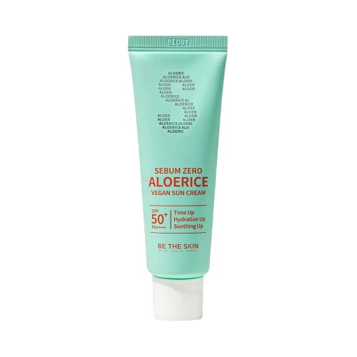 BE THE SKIN SEBUM ZERO ALOERICE VEGAN SUN CREAM 50ML SPF 50+