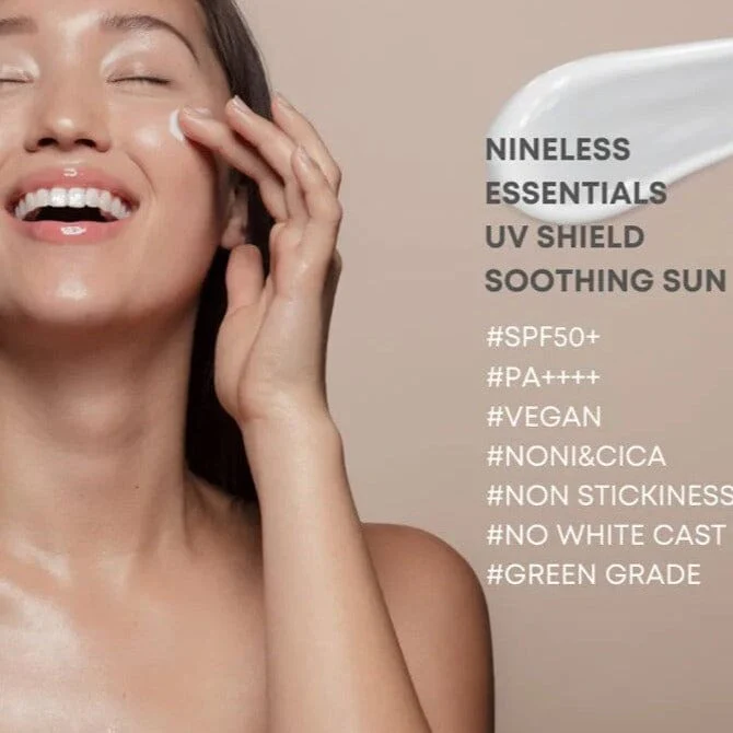 [NINE LESS] ESSENTIALS UV SHIELD SOOTHING SUN CREAM SPF 50+ PA++++ 50G