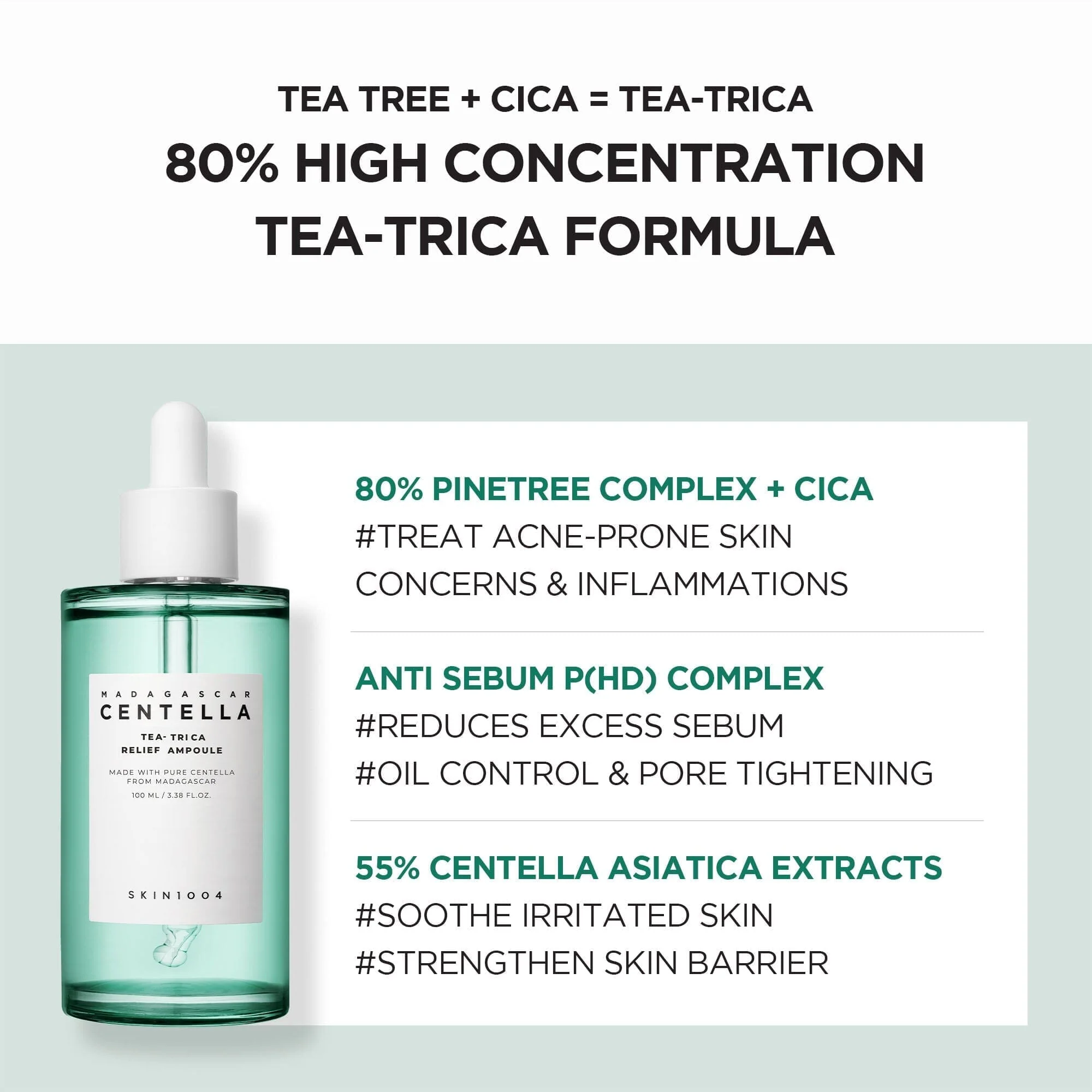 SKIN 1004 Madagascar Centella Tea-Trica Relief Ampoule 100ml