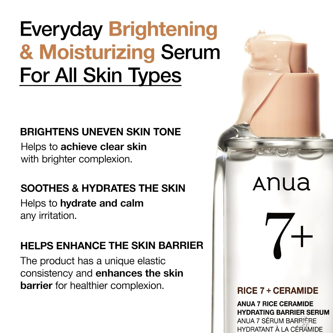 Anua 7 Rice Ceramide Hydrating Barrier Serum 50ml