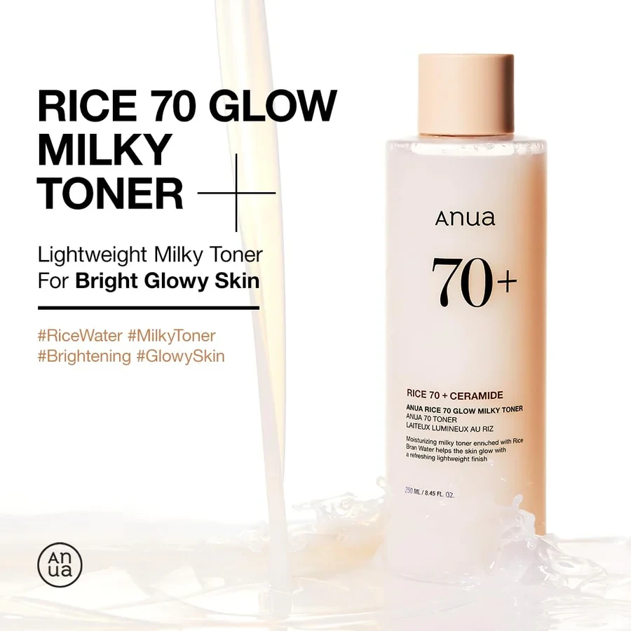 Anua Rice 70 Glow Milky Toner 250ml