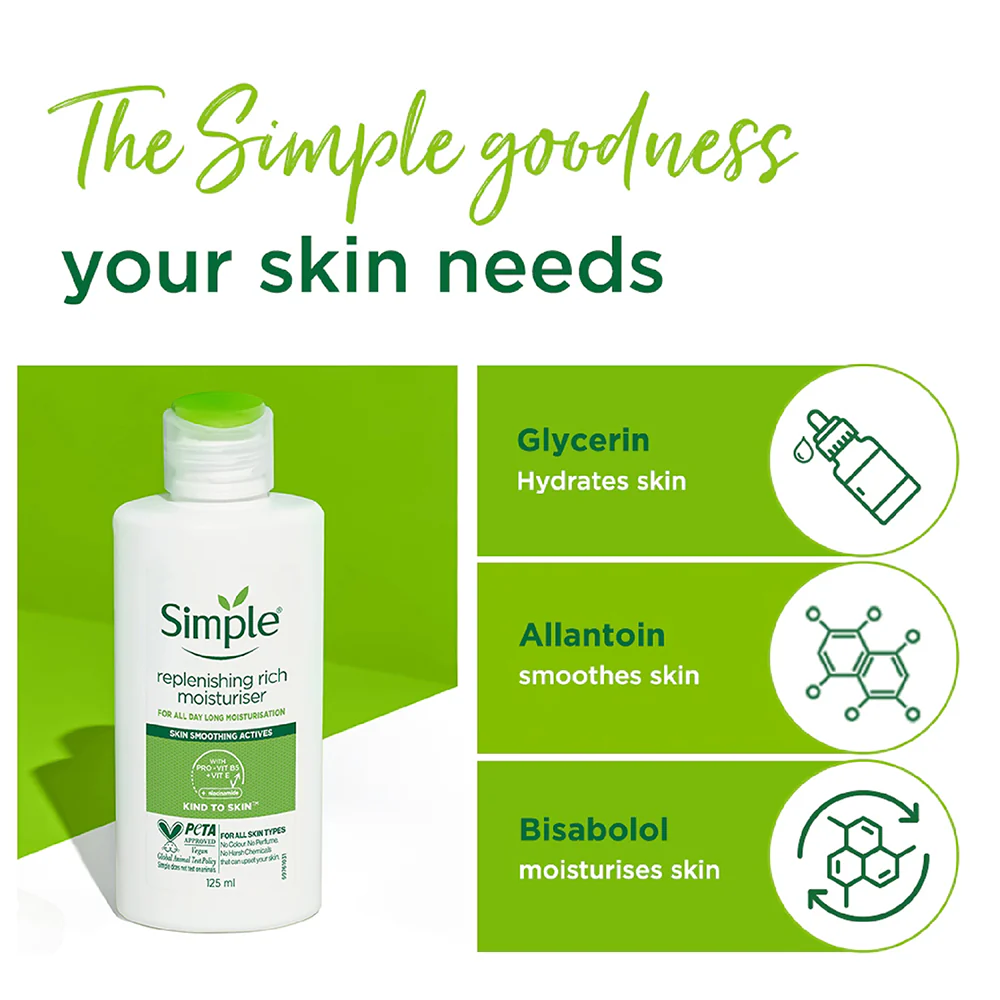 Simple Kind to Skin Replenishing Rich Moisturizer 125ml