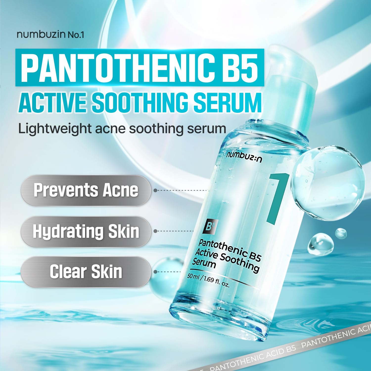 Numbuzin No.1 Pantothenic B5 Active Soothing Serum 50ml