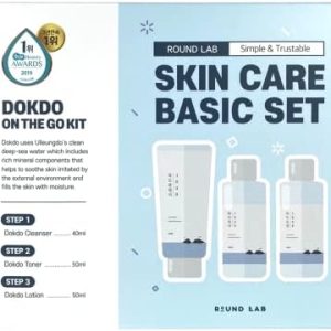 ROUND LAB On The Go Kit (Cleanser 40ml + Toner 50ml + Lotion 50ml)