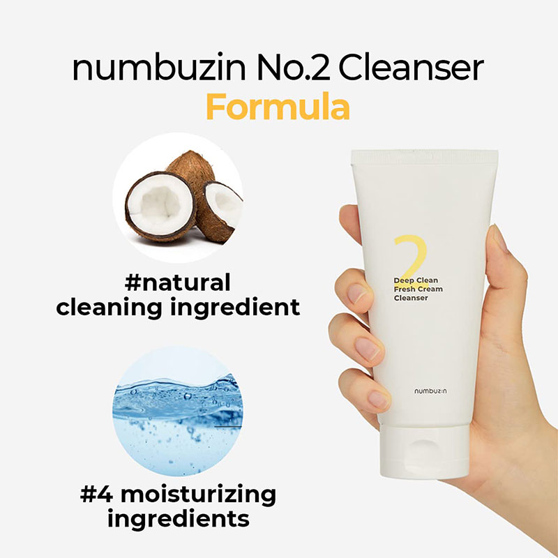 Numbuzin No.2 Deep Clean Fresh Cream Cleanser 120ml