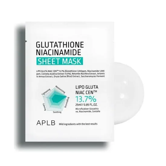 APLB Glutathione Niacinamide Sheet Mask 25ml