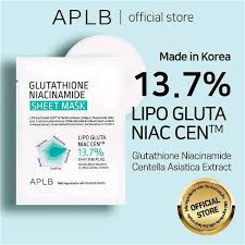 APLB Glutathione Niacinamide Sheet Mask 25ml